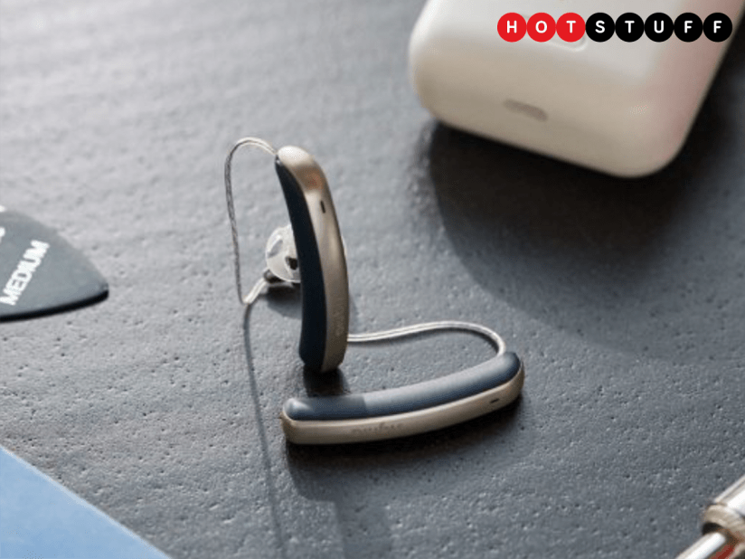 The Styletto Connect is an ultra-slim hearing aid with a penchant for portability