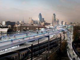 London to get cycle lanes in the sky?