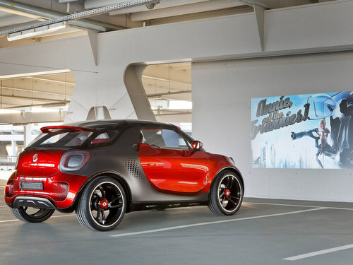 New Smart Forstars concept car features built-in projector