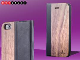 This case clads your phone in handcrafted walnut