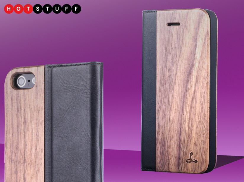 This case clads your phone in handcrafted walnut