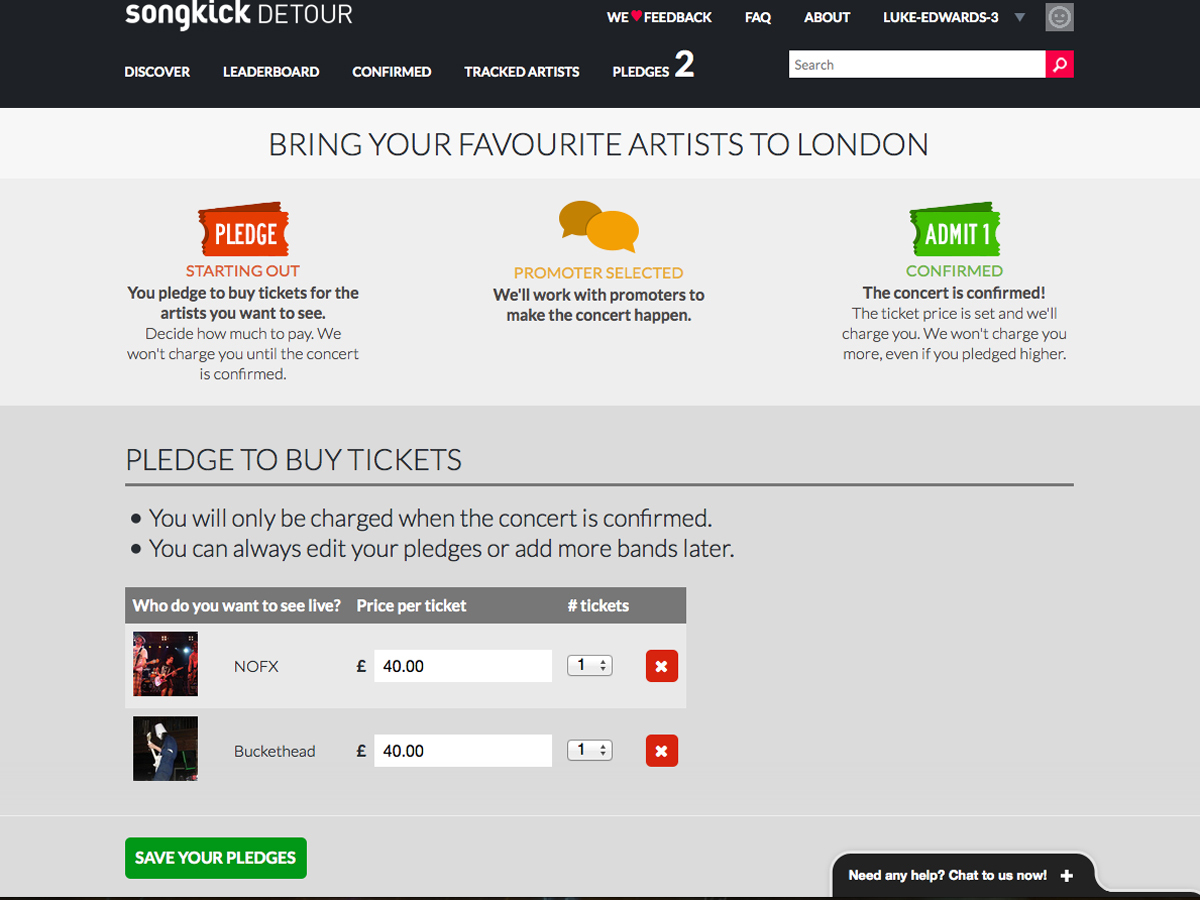 Songkick Detour – Future