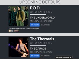 Stuff Cool List 2013: Songkick Detour brings bands to you
