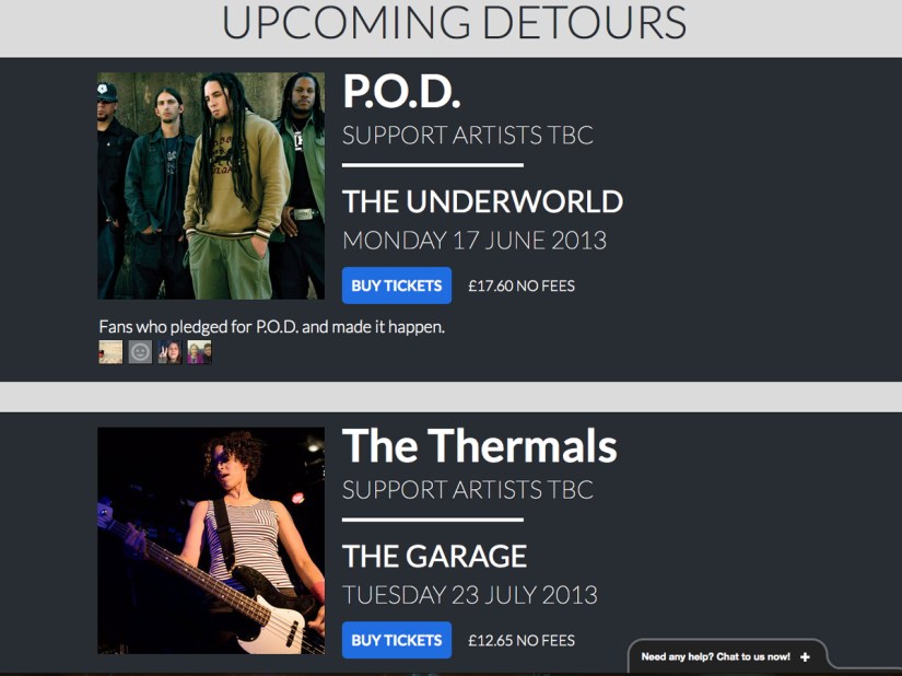 Stuff Cool List 2013: Songkick Detour brings bands to you