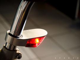 Sparse Bicycle Lights are weatherproof and thief-proof