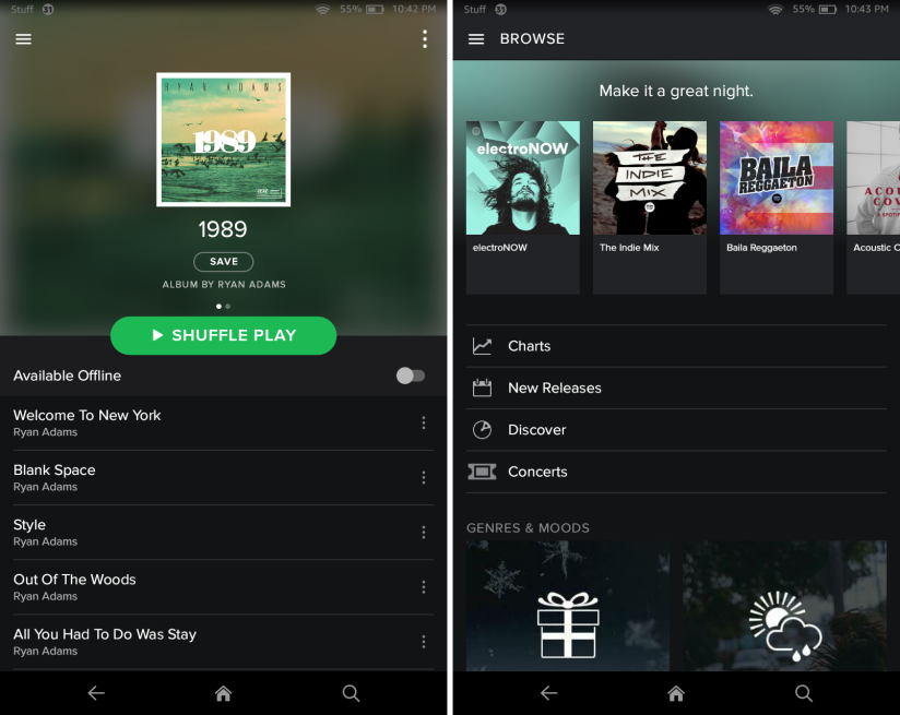 Spotify video appearing on Android this week