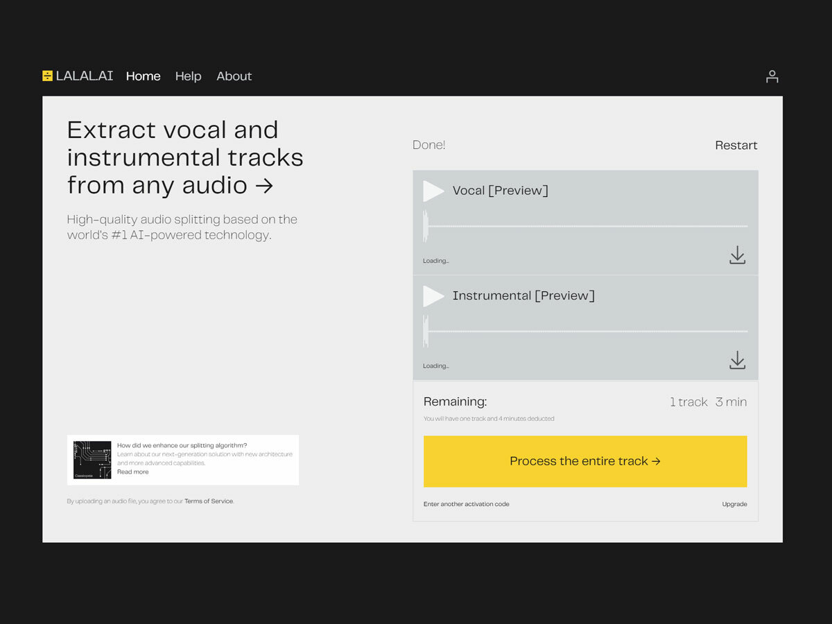 4. Preview your tracks