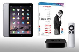 Win Steve Jobs on Blu-ray with an iPad Air 2 and Apple TV