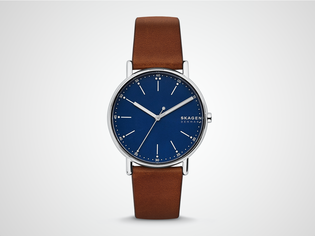 Skagen Signatur Brown Leather Watch (£89)