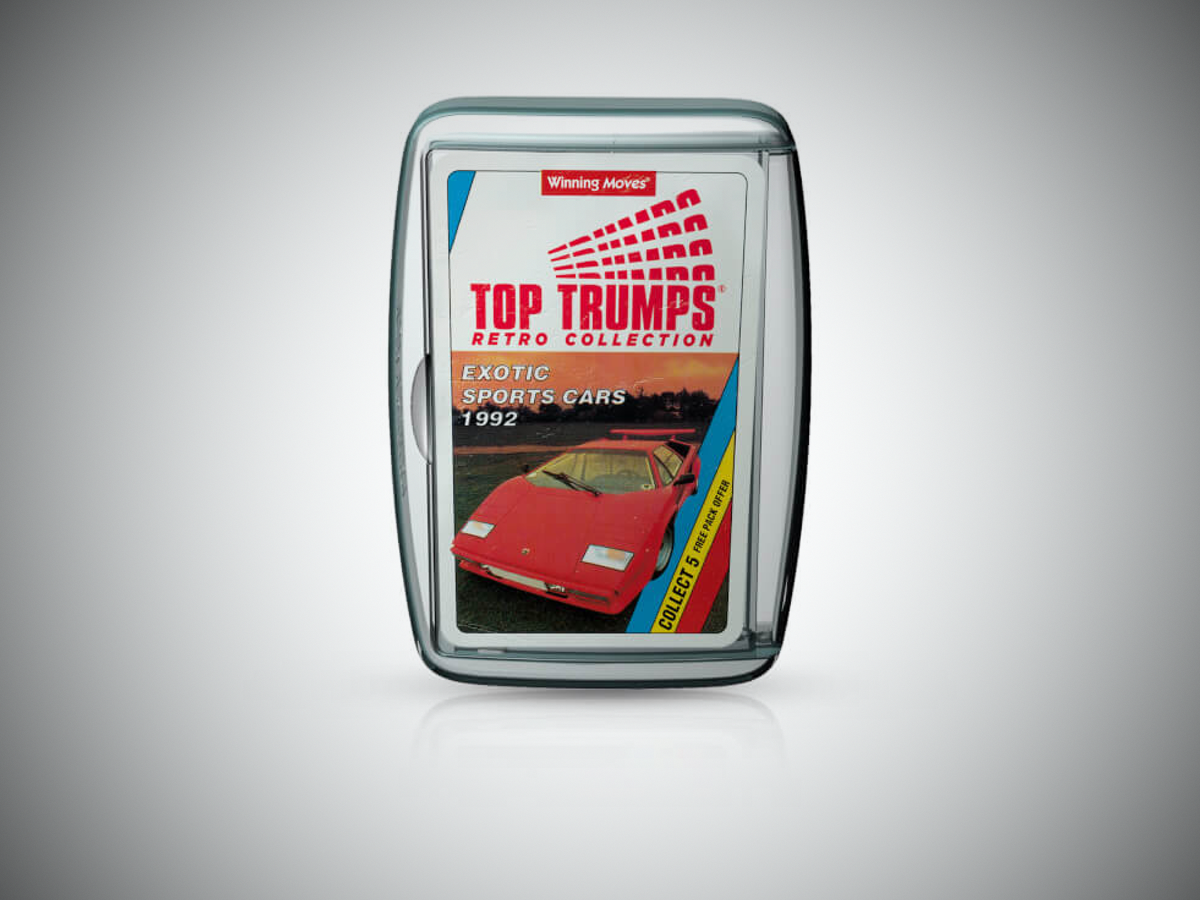 Retro Top Trumps: Exotic Sports Cars (£4.99)