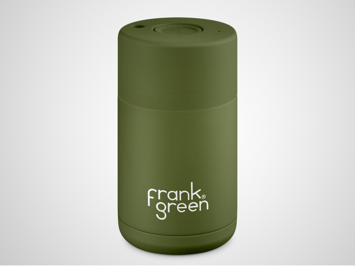 The custom container: Frank Green Ceramic Reusable Cup (from £23)