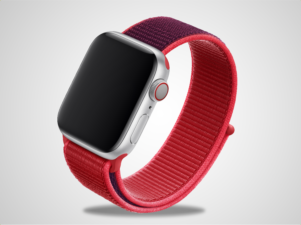 The sporty saint: Apple (PRODUCT)RED Sport Loop (£49)