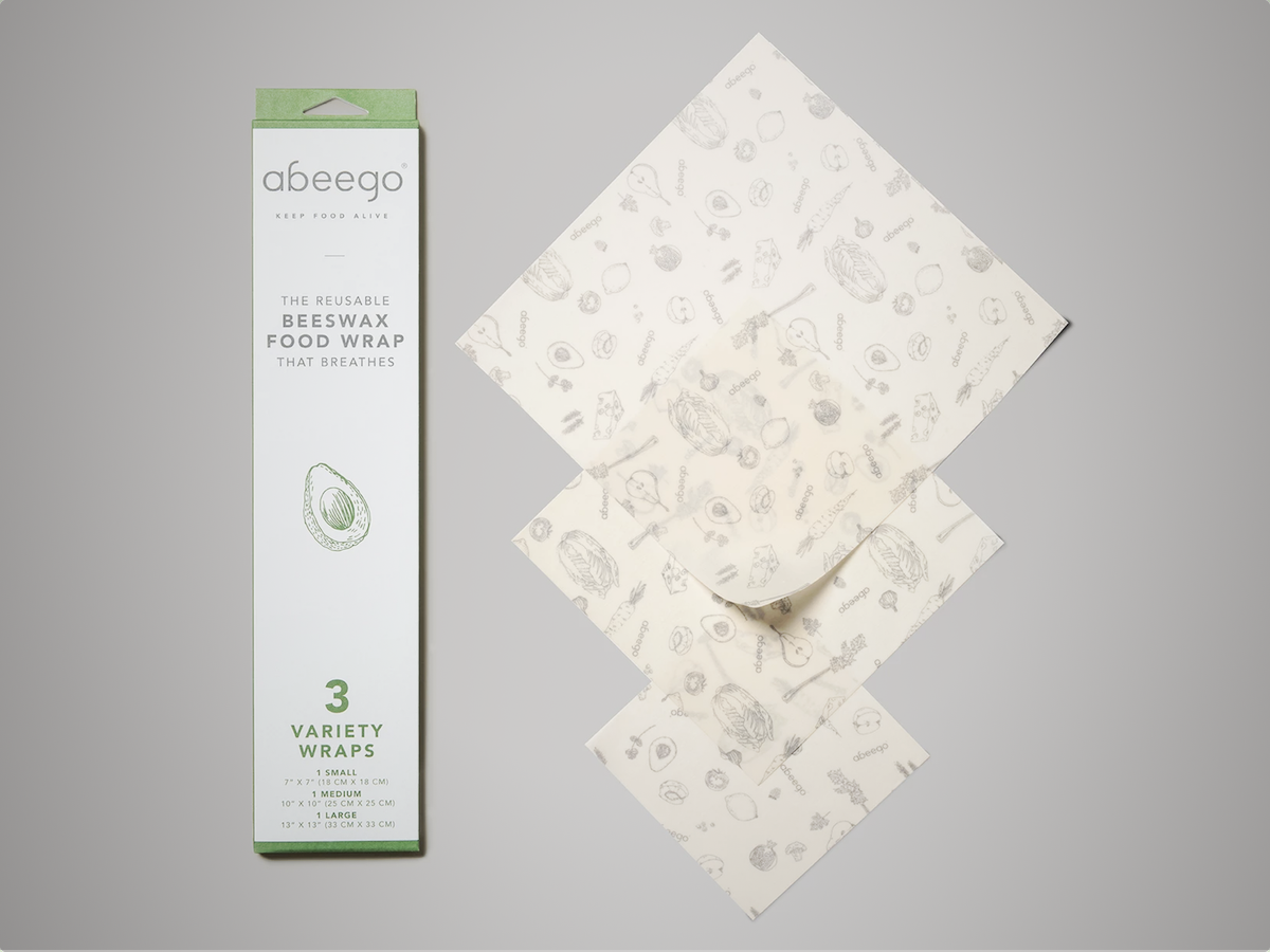 Abeego Reusable Beeswax Food Wrap (£15)