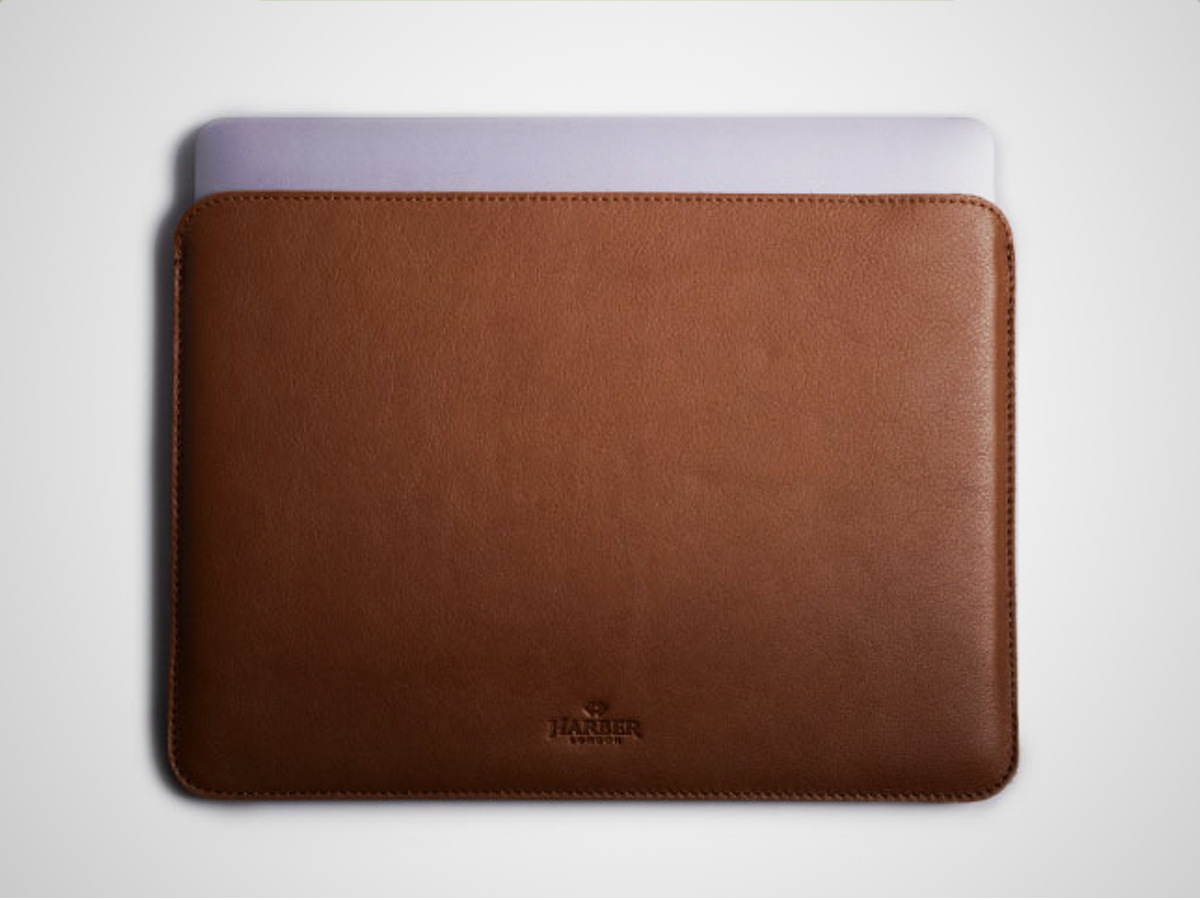 Harber London Slim Leather MacBook Sleeve (£69)
