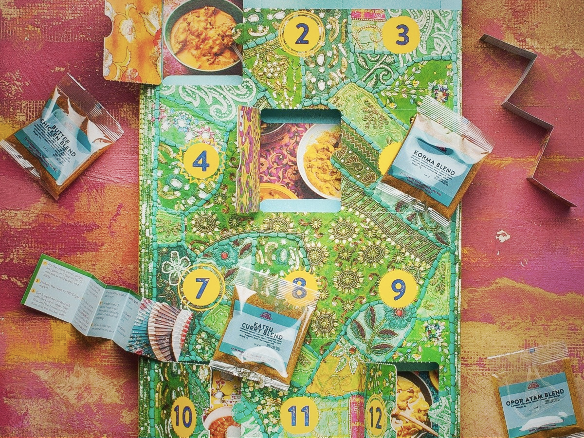 The Spicery 12 Curries of Christmas Advent Calendar (£30)
