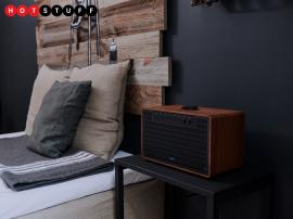 Revo’s SuperTone is an all-in-one wireless speaker with a retro aesthetic