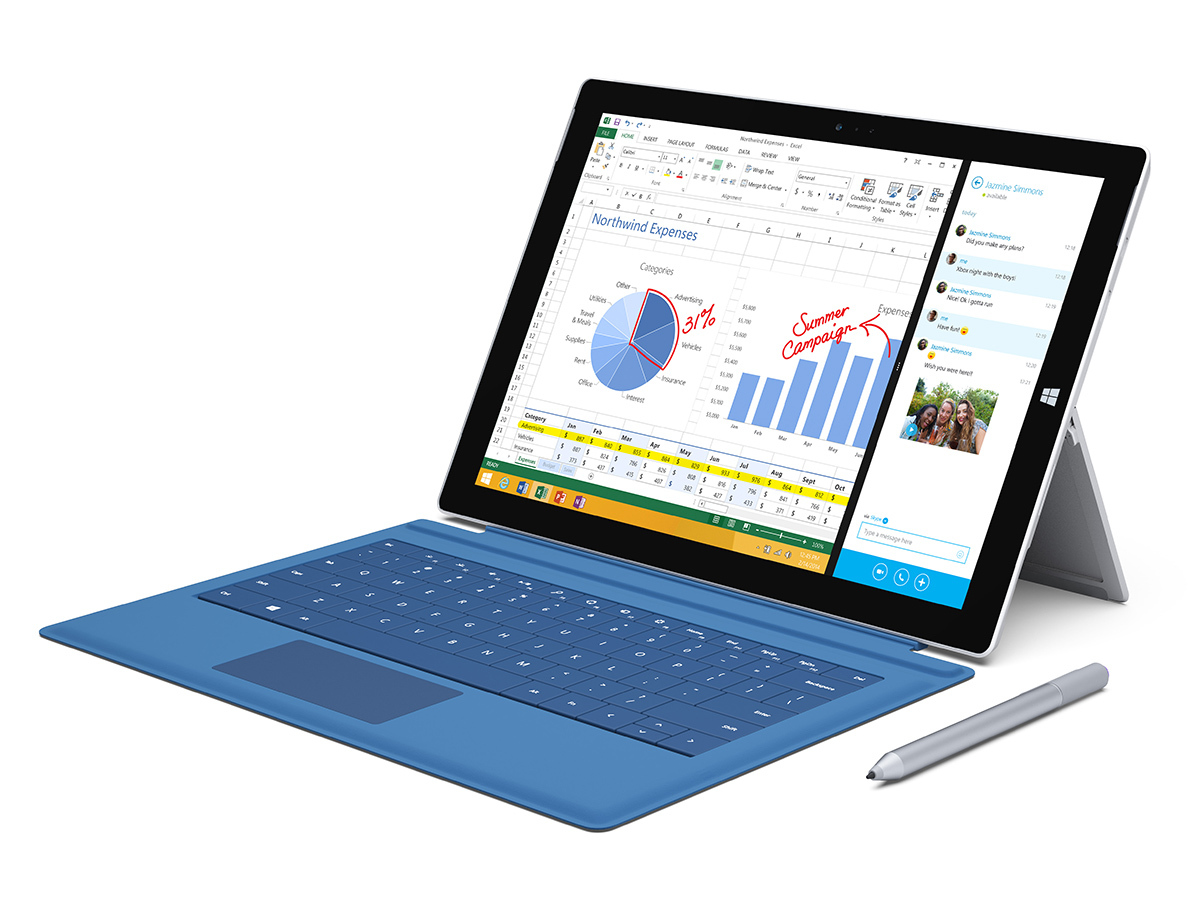 Best for hybrid fans: Microsoft Surface Pro 3  (From £639 without keyboard)