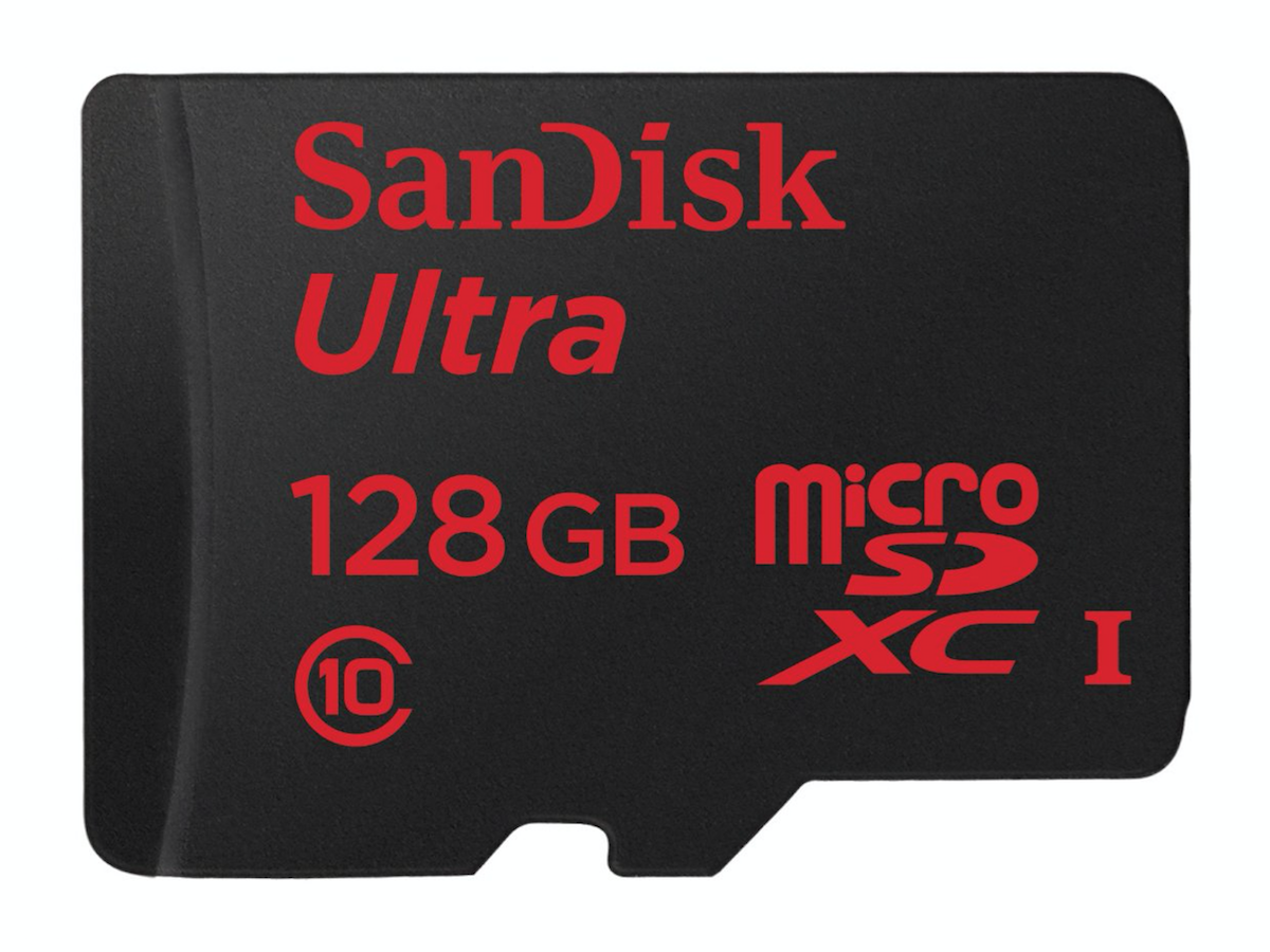 SanDisk Ultra 128GB microSDXC card (£37)