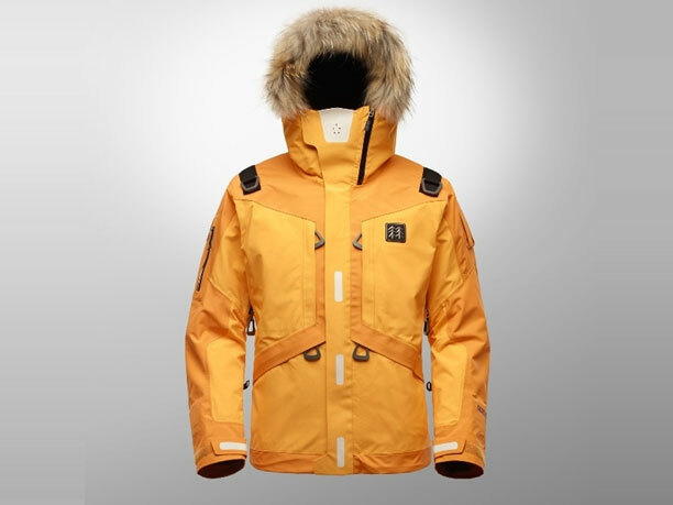This jacket has a wrist-mounted wind turbine