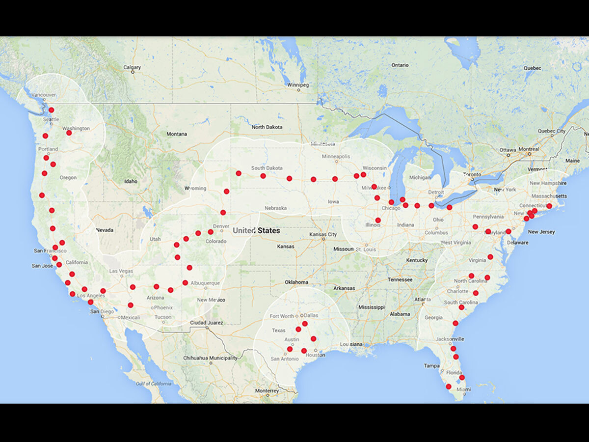 Tesla drivers can now travel coast-to-coast in the USA