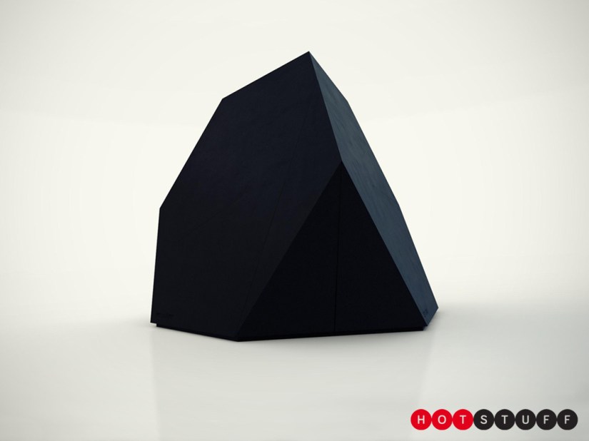 This giant black rock is a secret lair in disguise
