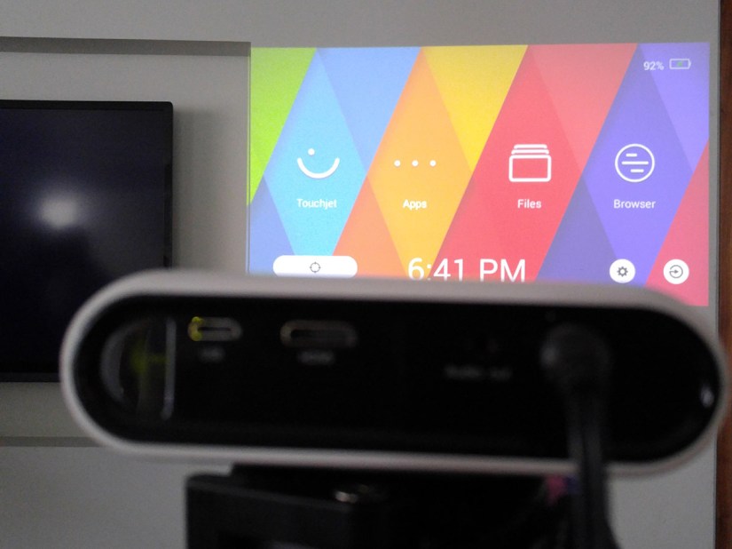 Pocket-sized Android projector turns any flat surface into an 80in touchscreen