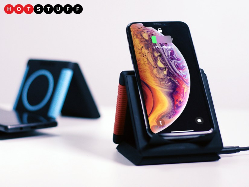 Unravel is a fast wireless charger for three devices – or a handy charging stand for one