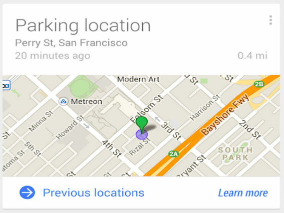 Forgot where you left your car? Ask Google