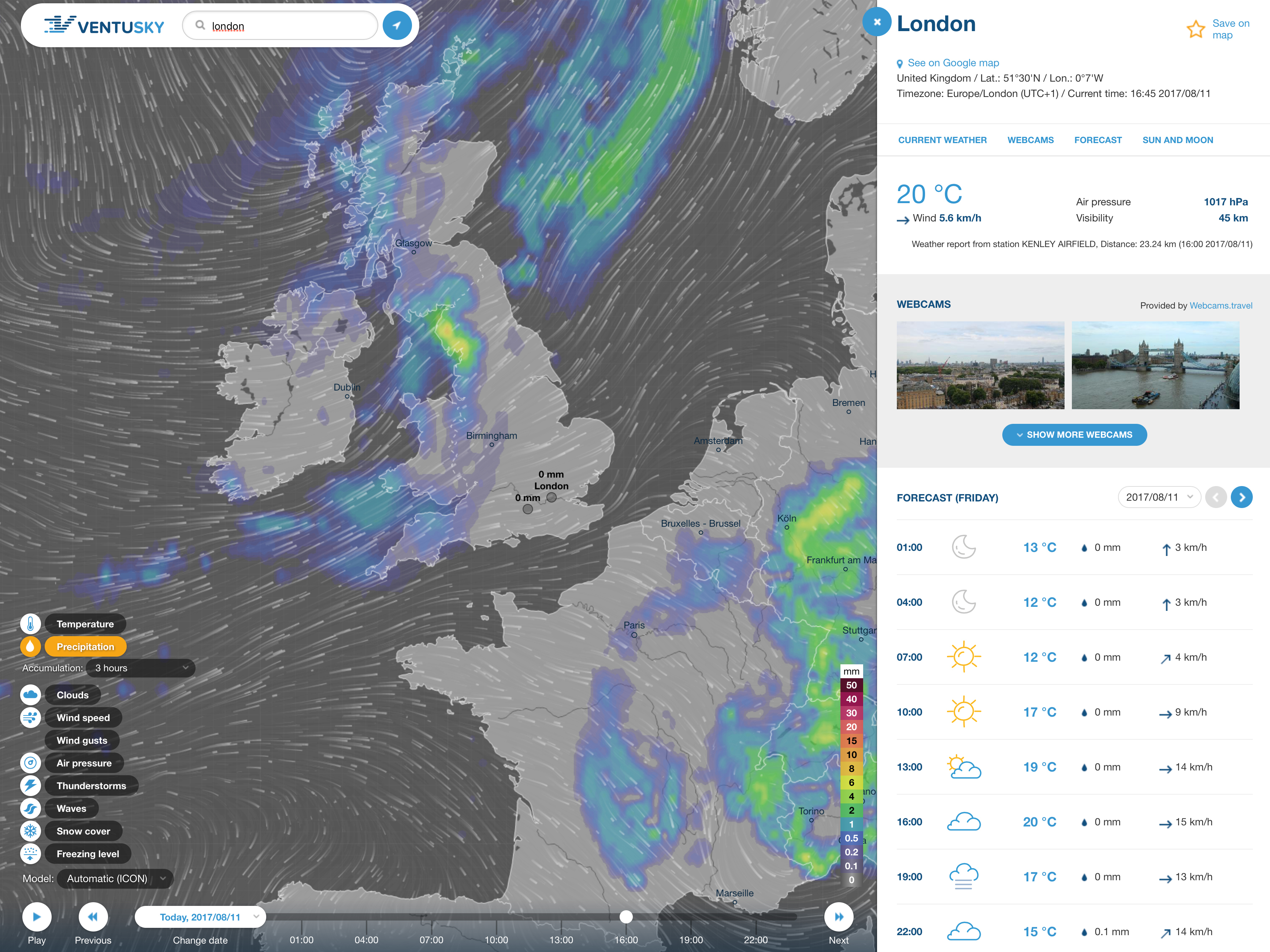 Ventusky – weather mapper