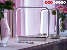 The Artemis is a wireless charging station that doubles as a sleek touch lamp