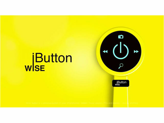 The Wise Button is an ingenious Bluetooth device-controlling keyring