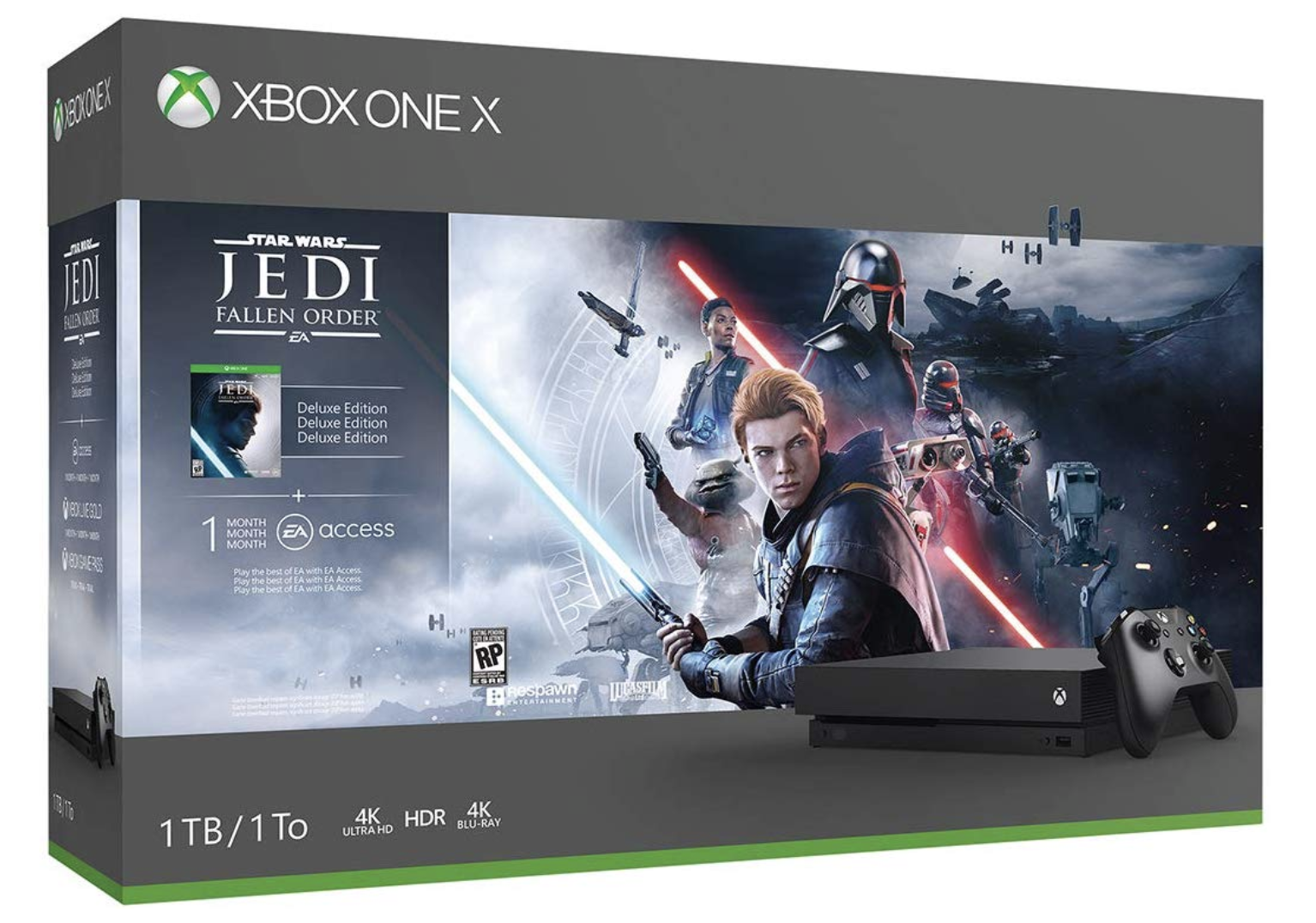 Microsoft Xbox One X with Star Wars Jedi: Fallen Order ($150 off)