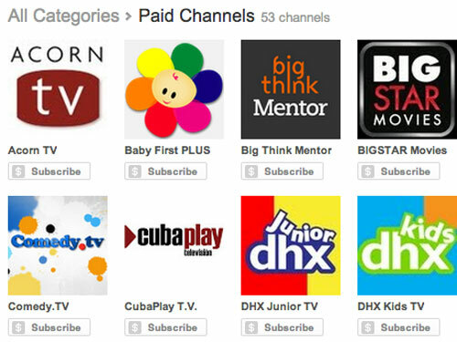 YouTube introduces paid channels