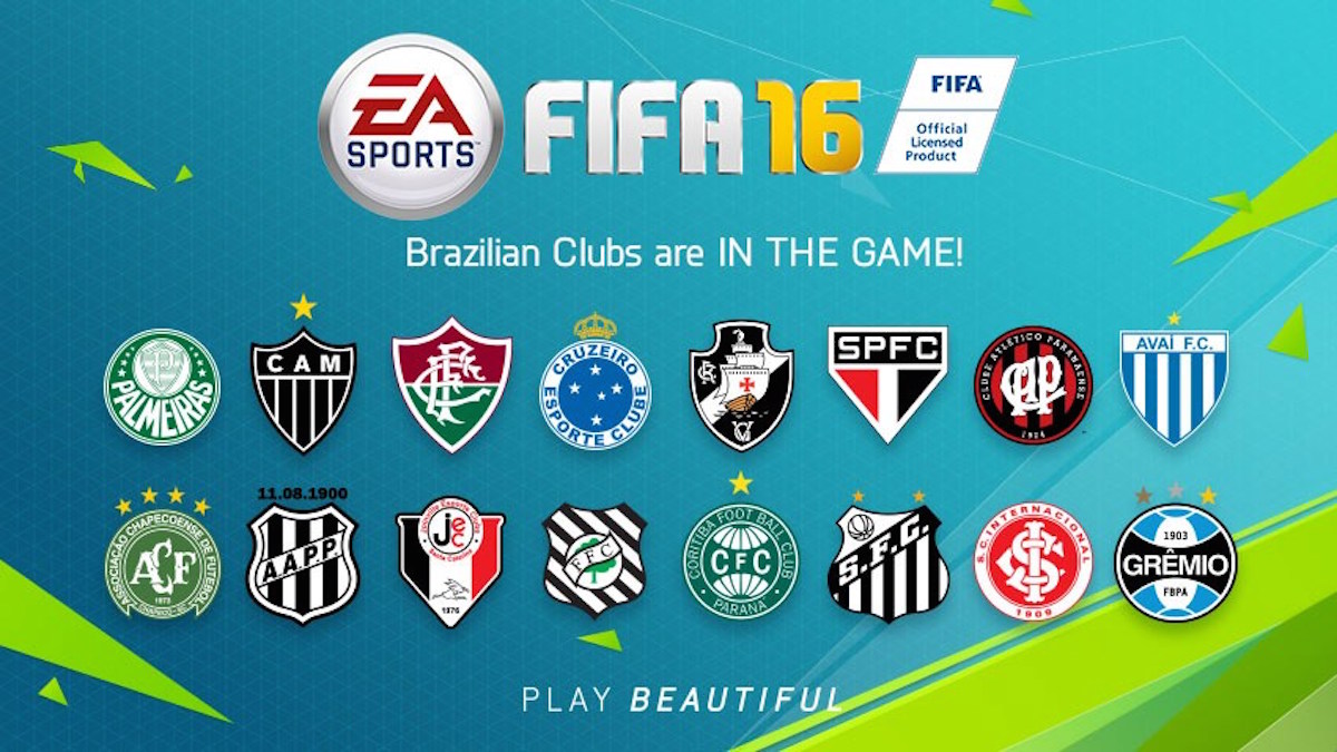 Brazilian teams back in FIFA 16