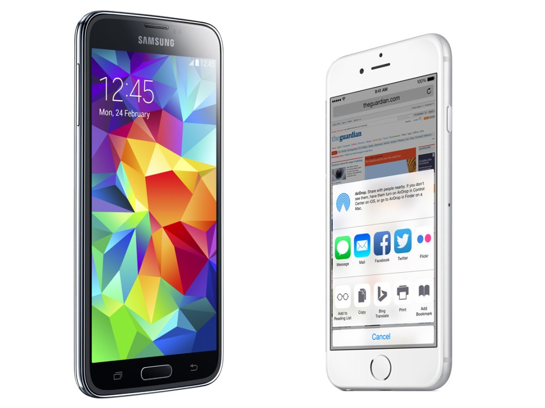 smartphone? iPhone 6 Samsung Galaxy S5