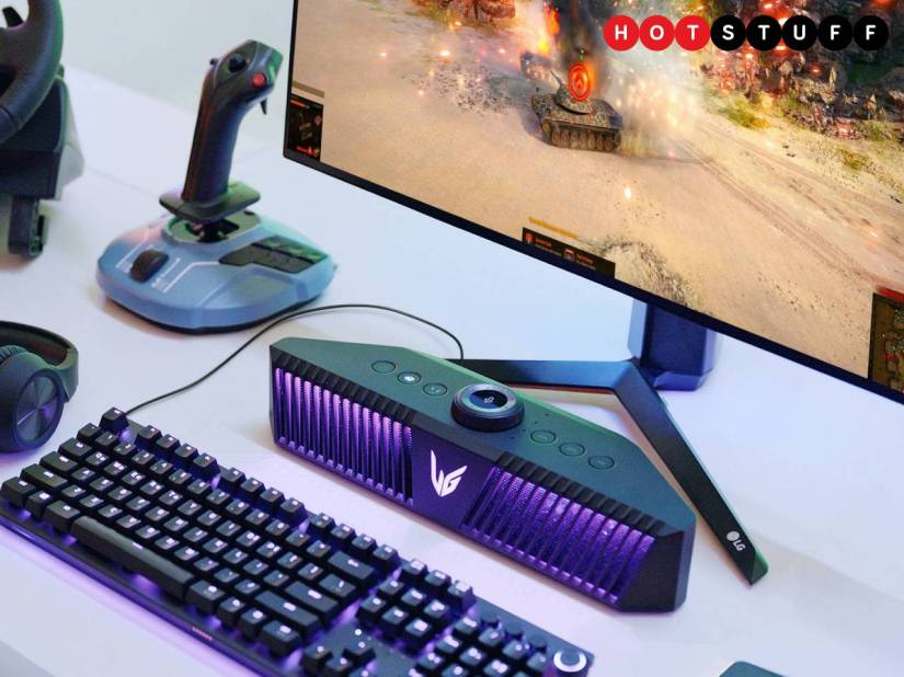 LG’s UltraGear Gaming Speaker GP9 allows you to chat to your mates in-game without a headset