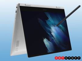 Samsung’s Galaxy Book Pro 360 is a slender convertible with added 5G and Windows 11