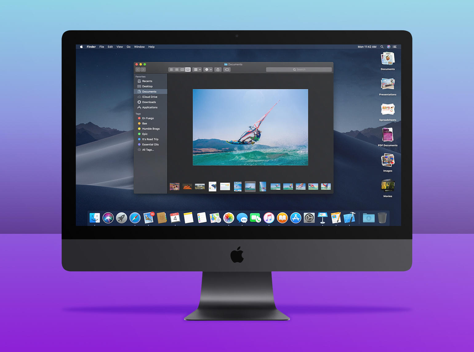 3. FINDER'S GALLERY VIEW MAKES PHOTOS SHINE