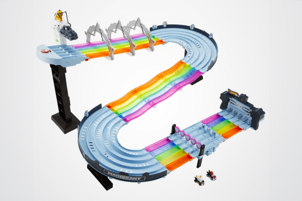 Rainbow Road Raceway – a Hot Wheels playset for young Mario fans