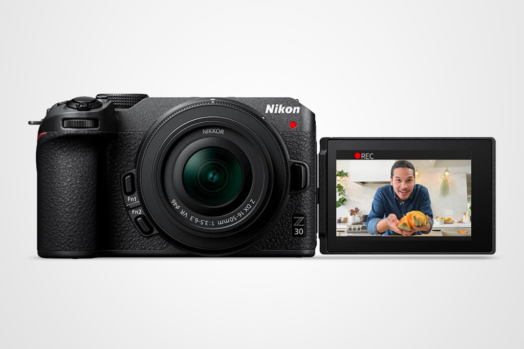 Christmas gifts for photographers: Nikon Z30 vlogging camera
