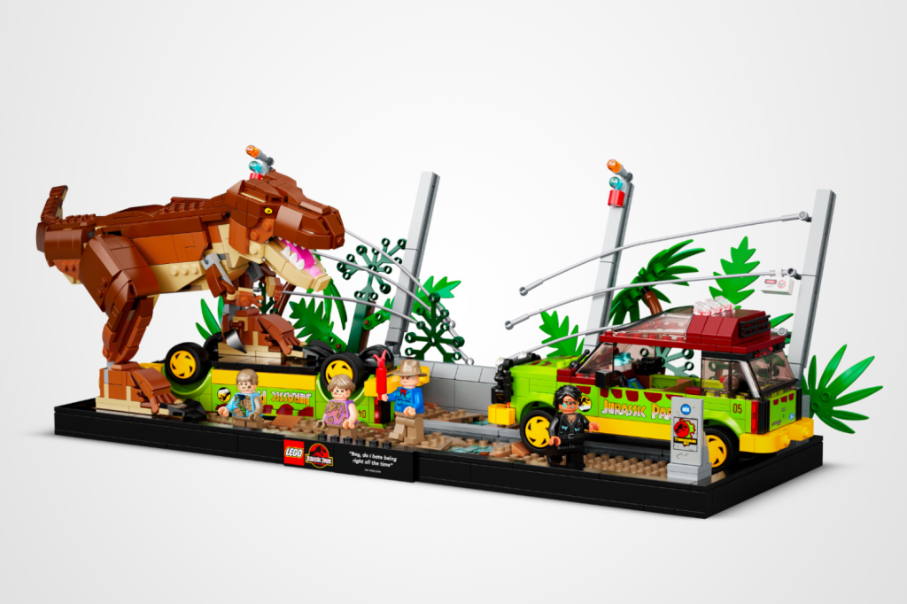 Christmas gift ideas for movie fans: Lego T-Rex