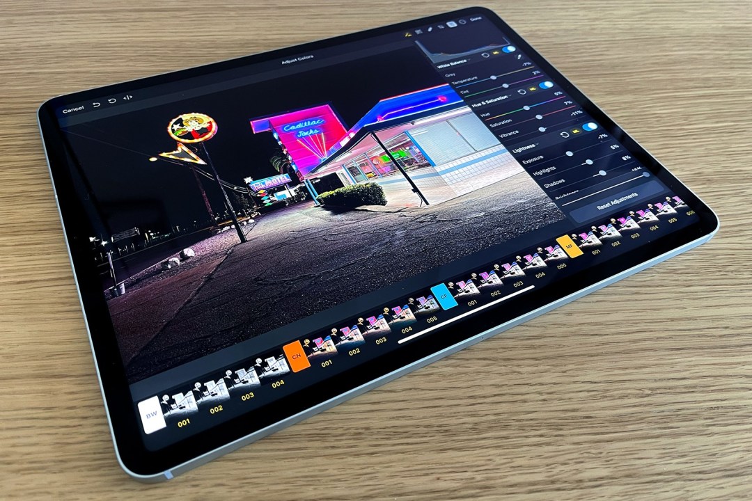 An app open on the 2021 Apple iPad Pro tablet
