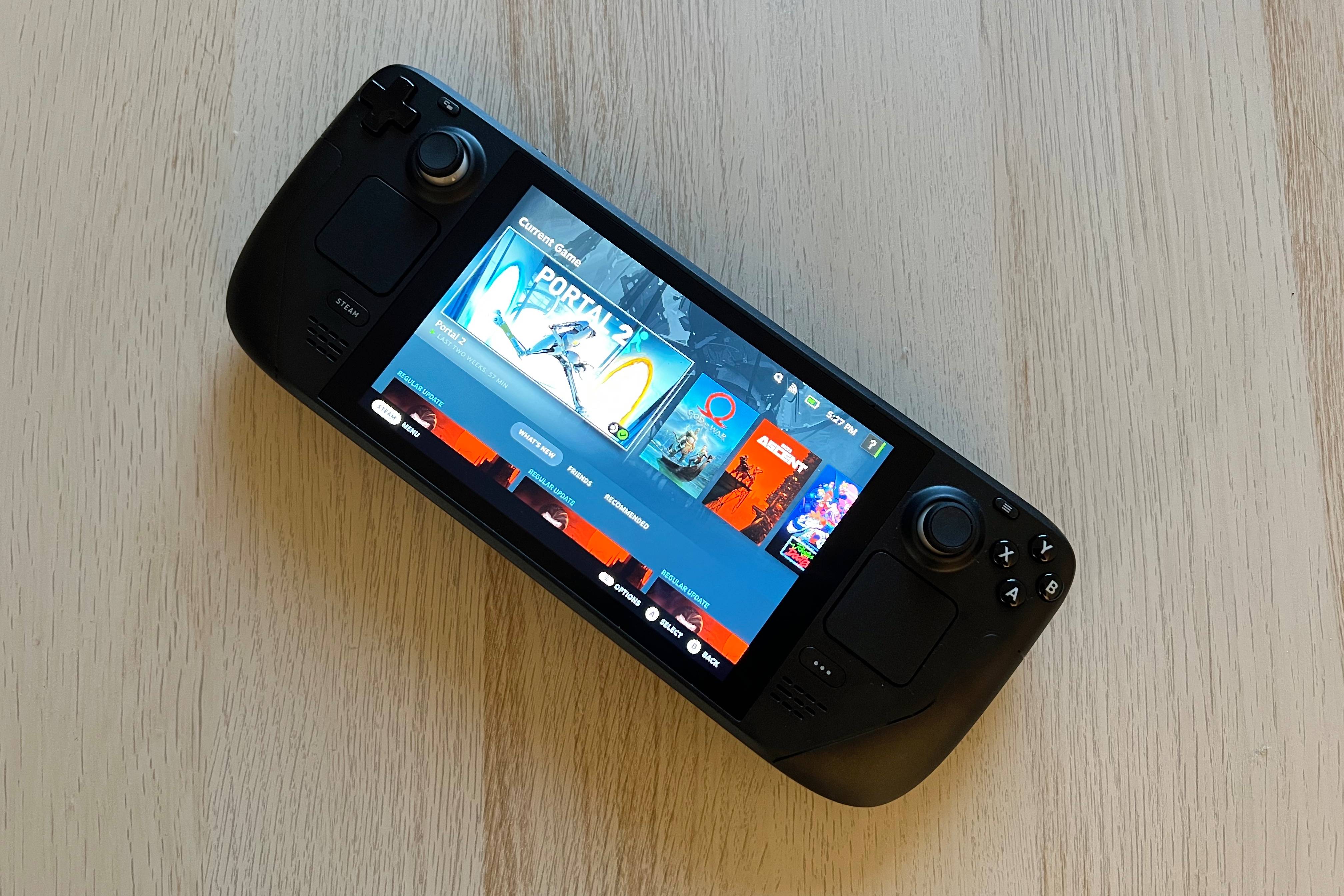 Steam official mobile gaming PC 'Steam Deck' setup version, UI