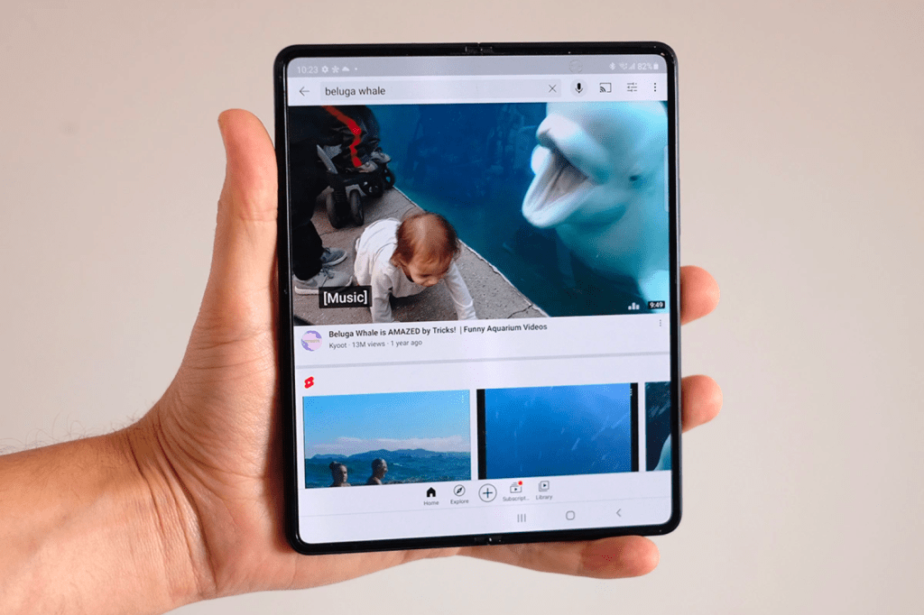 Best Android phone: Samsung Galaxy Z Fold 3 in hand