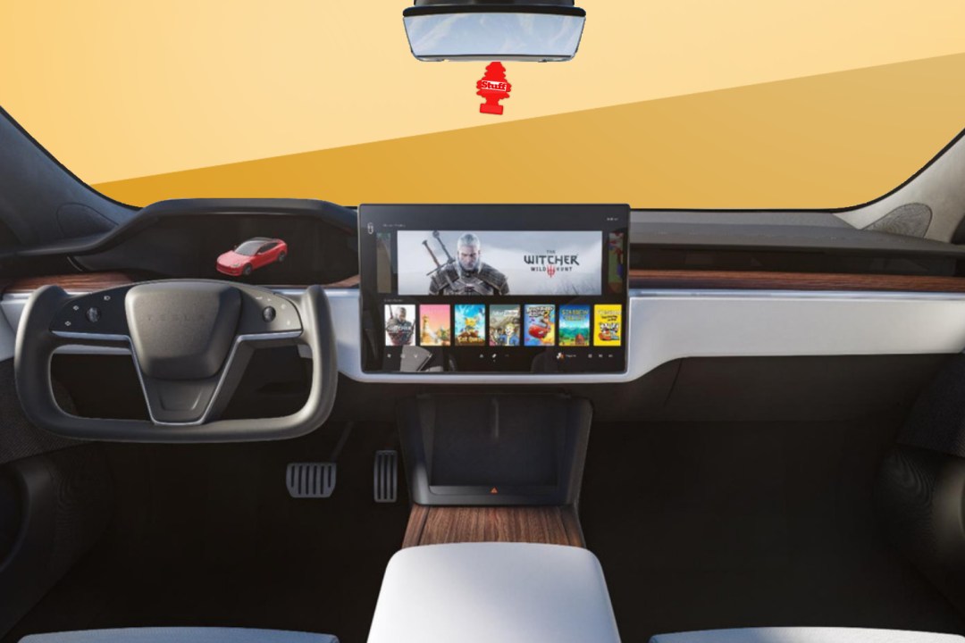 Mock Tesla Autopilot interior