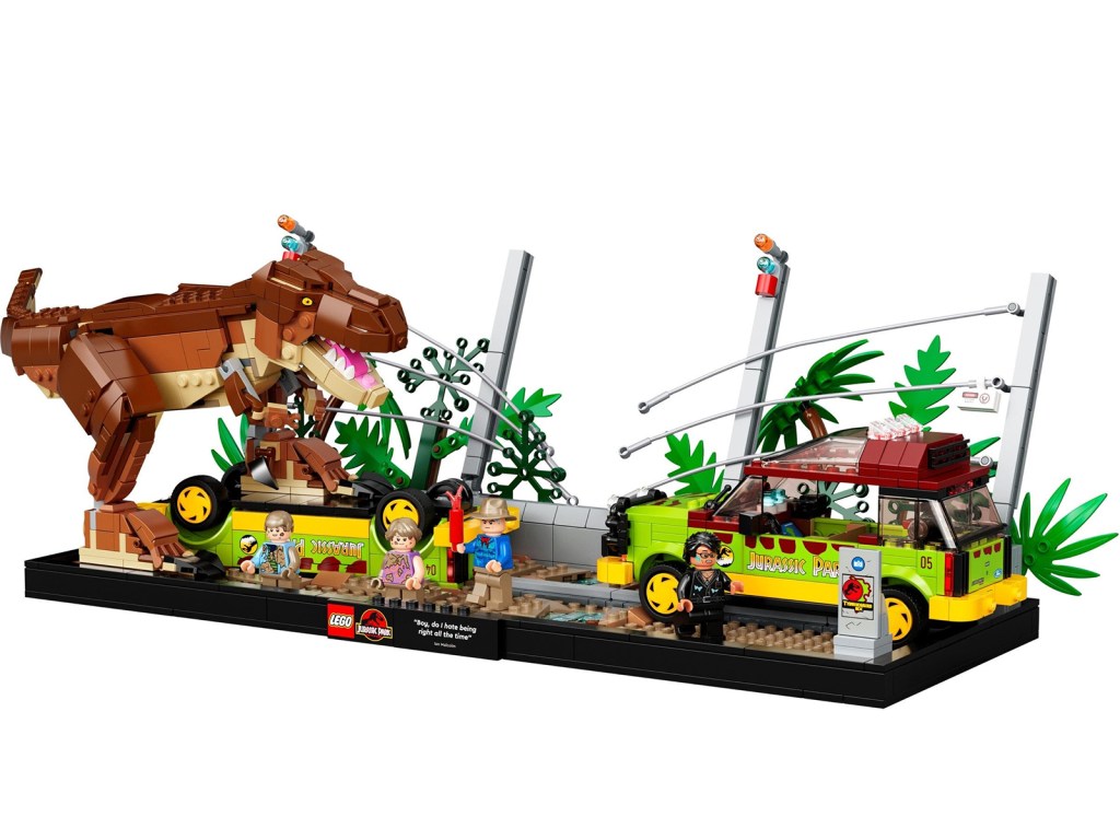 Lego Jurassic Park T Rex scene