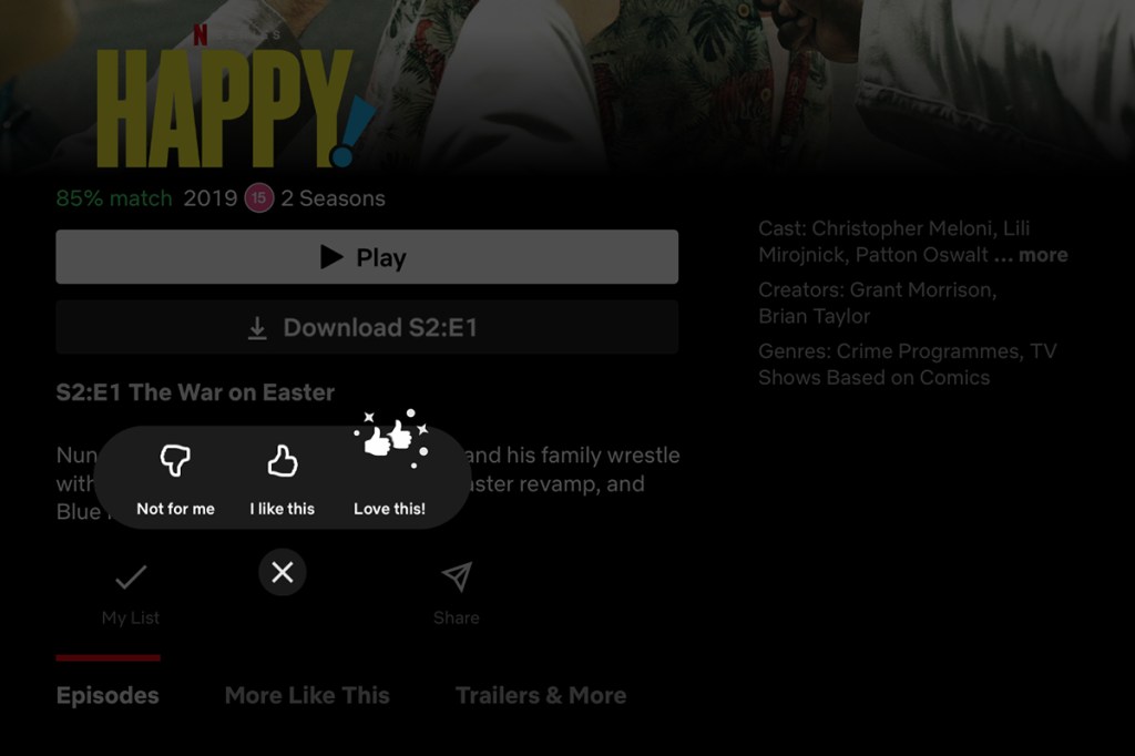 Netflix just bolted its Thumbs Up rating buttons directly on its video  player - Neowin