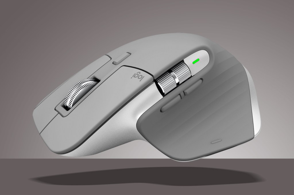 Hot Stuff Logitech MX Master 3S mouse on grey background