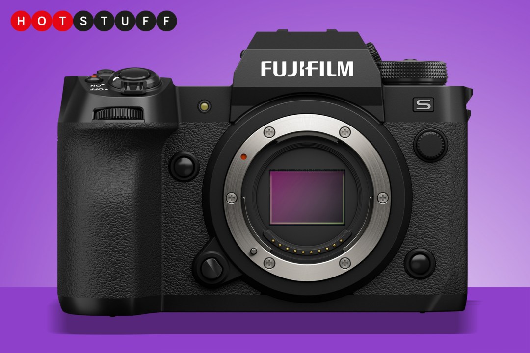 Stuff Fujifilm X-H2S camera body on purple background