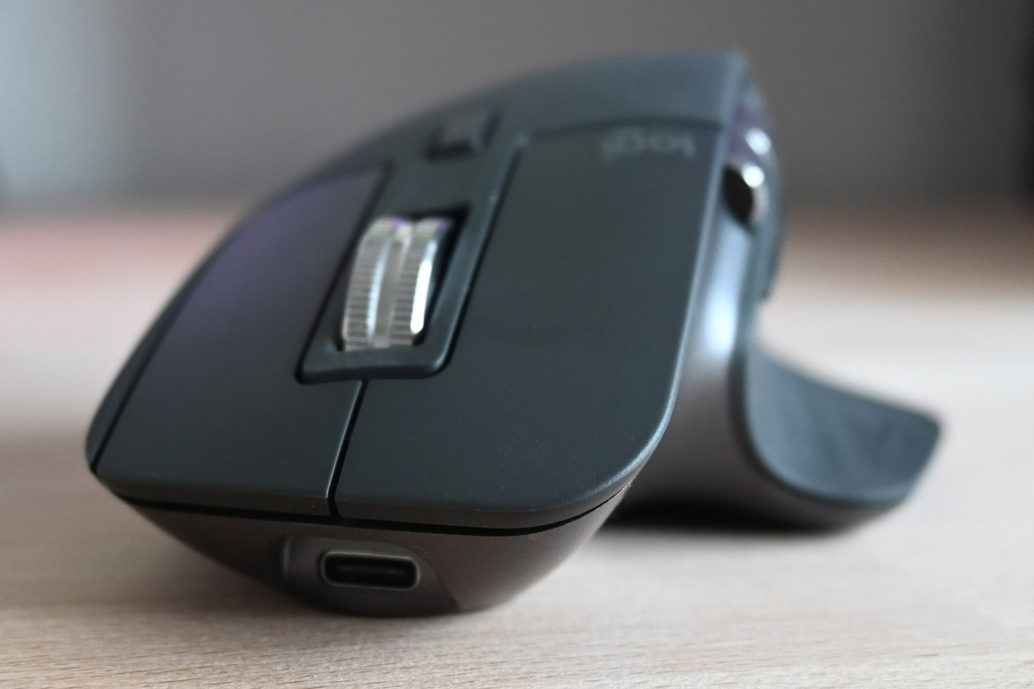 Stuff review Logitech MX Master 3S close-up on USB-C charging port